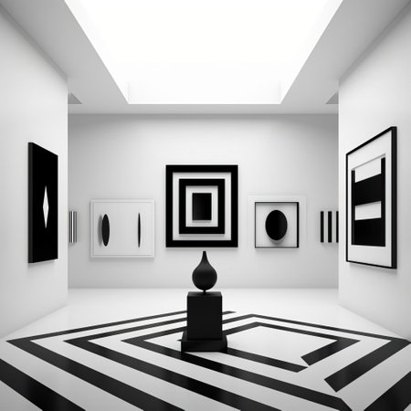 discover our minimalist decorative art, featuring sleek pure black and white designs. these modern pieces add a sophisticated touch to any space. perfect for interior design enthusiasts seeking stylish, monochrome decor. ideal for living rooms, bedrooms, or office spaces. elevate your home or office decor with our black and white art. ai generatedの素材