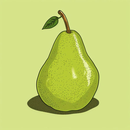 a minimalist linocut-style artwork of a pear, featuring a single, continuous line and emphasizing negative space. the design captures the essence of the pear with simple shapes, showcasing its form and character with minimal detail. the artwork strikes a balance between simplicity and boldness, with the pear standing out against the negative space, showcasing the power and elegance of this minimalist linocut art. ai generatedの素材