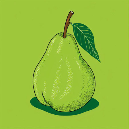a minimalist linocut-style artwork of a pear, featuring a single, continuous line and emphasizing negative space. the design captures the essence of the pear with simple shapes, showcasing its form and character with minimal detail. the artwork strikes a balance between simplicity and boldness, with the pear standing out against the negative space, showcasing the power and elegance of this minimalist linocut art. ai generatedの素材