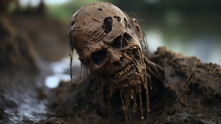 dive into the chilling scene from a 2013 amateur horror film, where the grainy, poor video quality adds to the eeriness. this throwback indie flick is a hidden gem for horror enthusiasts. ai generatedの素材