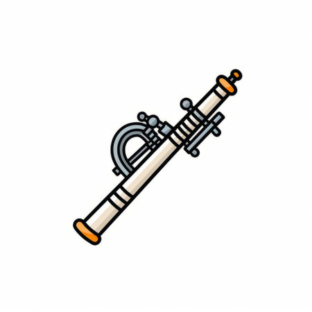 a coloring page for kids featuring a lineal icon of a bagpipes drawing a line on a white background. this vector illustration by flaticon and dribbble showcases a crisp and pixel-perfect design in black and white. with a minimalistic and simplistic design, it is perfect for kids who love cartoons. ai generatedの素材