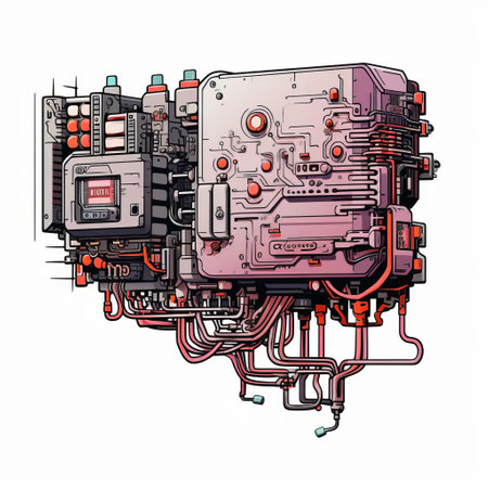 brain-computer interface 2d sprite in comic style, side view, displayed on a clean white background. brain-computer interface sprite, comic design, side view, isolated on white. 2d brain-computer interface sprite, comic art, side view, white backdrop. brain-computer interface sprite in 2d comic style, side view, white background. ai generatedの素材