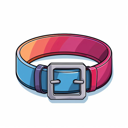 the belt design graphic features a minimalist and colorful vector illustration. the simple contour design stands out against the white background, creating a visually appealing image. the isolated belt design showcases a modern and stylish aesthetic, perfect for various design projects. ai generatedの素材