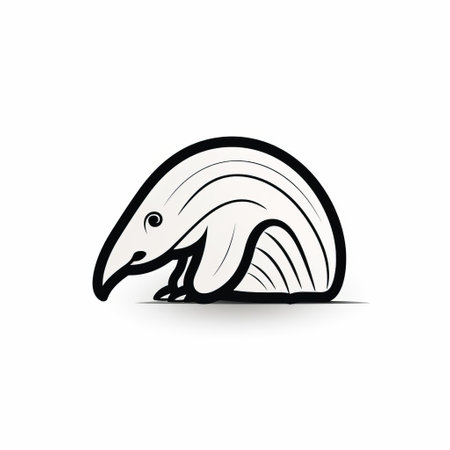 the anteater is a 2d lineal vector icon featured on a white background. created by flaticon and dribbble, it boasts high definition quality on behance. crafted using figma, adobe xd, and sketch, this ux/ui design is pixel-perfect with a minimalist, black-colored outline style, embodying simplicity and sophistication. ai generatedの素材