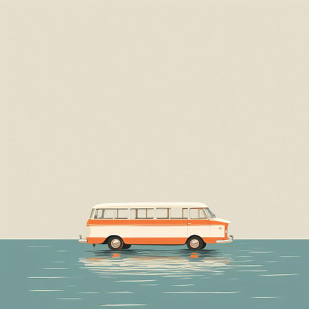 ferry with white background, annibale carracci style. clean, simple designs reminiscent of cinquecento. colorized in light white and light orange. perfect for ad posters. ai generatedの素材