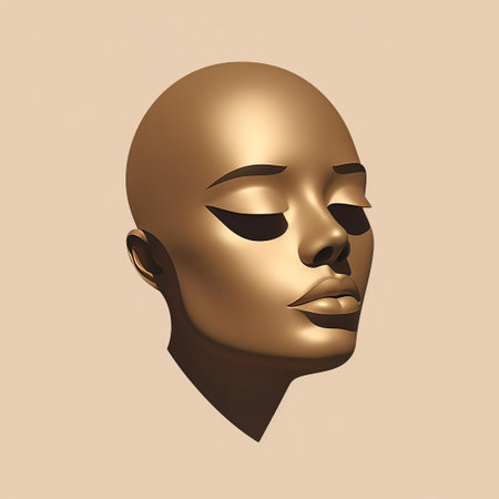 the bronzefile graphic drawing features a minimalist style with a fantastic full face. the artwork showcases intricate details and a striking composition, capturing the essence of elegance and sophistication. this unique piece combines modern design elements with classic beauty, making it a captivating addition to any art collection. ai generatedの素材