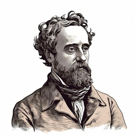 antique woodcut engraving of james, featuring a full-body portrait against a white background. this vintage illustration captures the essence of james in intricate detail, showcasing the artistry of traditional woodcut techniques. ai generatedの素材