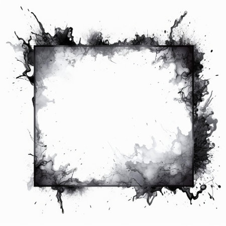 the photo showcases a minimalist frame design with a monochrome color scheme. it features a sketch-like ink illustration on a simple white background. ai generatedの素材