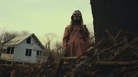 dive into the chilling atmosphere of a 1995 amateur horror movie, where poor video quality amplifies the suspense. experience the thrill and uncertainty as the story unfolds through grainy, haunting visuals. ai generatedの素材