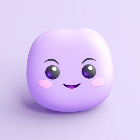 discover the adorable lilac emoji, designed in the style of ios 17. this 3d-looking icon features soft aesthetic colors and a clay render, with accurate proportions and high-quality detailing. perfect for adding a touch of charm to any digital communication. ai generatedの素材