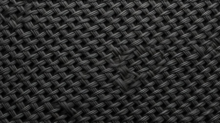 this matte photograph showcases a detailed woven fabric texture, featuring a mesh pattern as its focal point. the intricate design of the weave adds depth and dimension, making it an ideal choice for those seeking a visually engaging background. ai generatedの素材