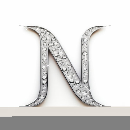 "jimmy choo-inspired vector logo, a lettermark 'm' adorned with rhinestones, offers simplicity and elegance on a white isolated background, perfect for luxury branding.", ai generatedの素材