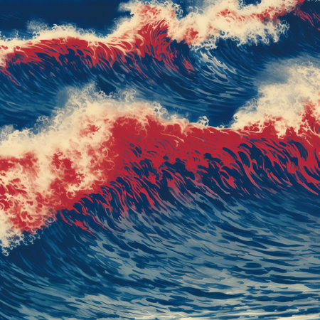 "explore this colorful drawing, where quantum wavetracing meets bold graphic lines and textures. dark navy and gray hues dominate, reminiscent of storm thorgerson's iconic album covers. experience psychedelic waves by george condo, and let your eyes wander through this vibrant, intricate design.", ai generatedの素材