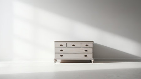 a captivating close-up of a chest, bathed in subtle shadows against a pristine white backdrop. the interplay of light and darkness creates a moody and enigmatic atmosphere, reflecting a modern aesthetic. image dimensions: 1920x1080 pixels. ai generatedの素材