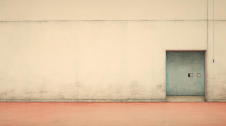 a mesmerizing etching, awash in soft pastel hues, evokes a tranquil ambiance. its minimalist design and graceful lines embody the essence of modern aesthetics. ai generatedの素材