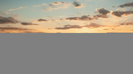 golden hour magic paints the scene as lush grass meets the horizon in a symphony of earthy tones. witness the hyper-realistic details of this serene landscape bathed in warm sunlight. ai generatedの素材