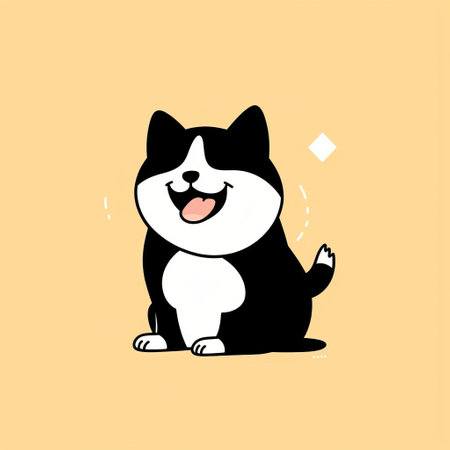 "adorable shiba inu in minimalist black and white doodle style, with mischievous grin, raised eyebrow, and playful prank in its eyes. clean lines capture the breed's unique features, showcasing a quirky and charming personality. great for comic strip or light-hearted illustrations." (55 words), ai generatedの素材