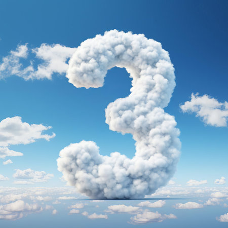 a breathtaking aerial view of the sky adorned in a vibrant blue hue, showcasing majestic clouds meticulously sculpted into the distinct silhouette of the number thirty-seven. ai generatedの素材