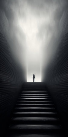 immerse yourself in a dreamlike realm through a meticulously crafted photo edit. inspired by the enigmatic landscapes captured by michael kenna, this image embraces a surreal, cinematic, and minimalistic aesthetic. ai generatedの素材