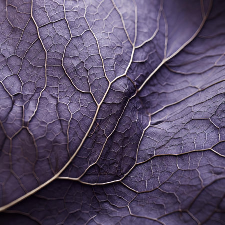 the wisteria leaf, showcased in stunning ultra-high definition, boasts intricate organic contours that evoke a sense of tactile wonder, evoking a deep connection with nature, perfect for environmentalism enthusiasts and national geographic-inspired photography. ai generatedの素材
