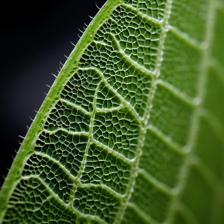 the yarrow leaf, with its delicate, lacy patterns and soft, organic contours, is showcased in stunning detail in this ultra-high-definition image, evoking a sense of tactile connection to nature, perfect for national geographic-style photography enthusiasts and environmentalists alike. ai generatedの素材
