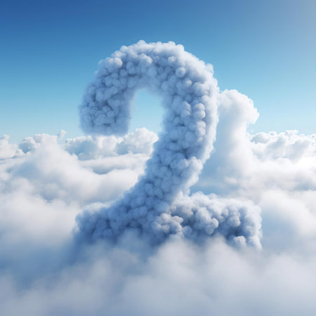 the cloudscape features a breathtaking vista of vibrant blue sky adorned with fluffy white clouds that remarkably resemble the shape of the number twenty-nine, captured in stunning 4k resolution using advanced octane rendering techniques, perfect for wallpaper or background use. ai generatedの素材