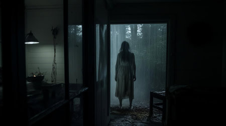 dive into the chilling world of an amateur horror movie from 2017, captured on a docx camera. the video quality may be poor, but the terror it invokes is palpable. brace yourself for a thrilling ride, where every pixel adds to the eerie atmosphere. ai generatedの素材