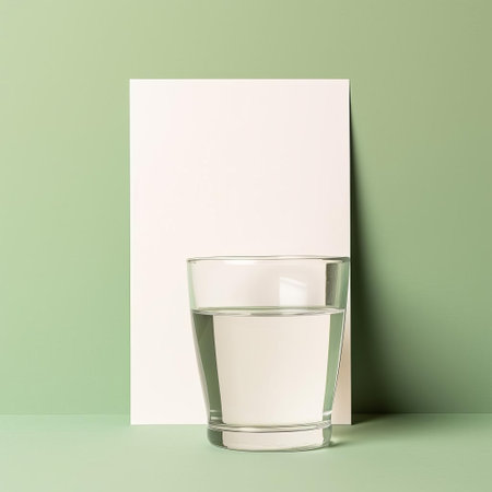 a water bottle stands out against a plain olive background, held by a male hand, showcasing an empty white label waiting for customization, providing a high-detailed, ready-made mockup perfect for e-commerce, product design, and branding projects, ideal for beverage and packaging designers. ai generatedの素材