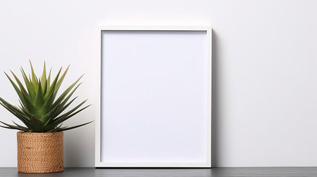 the frameless mockup showcases a sleek, modern design with a pristine white background, exuding a sense of sophistication and elegance, perfect for showcasing products, electronics, or gadgets in a photorealistic and minimalist setting, ideal for e-commerce, advertising, and marketing campaigns. ai generatedの素材