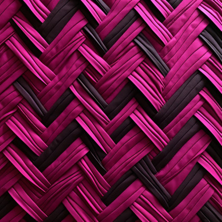 fuchsia-hued textile art pieces boast minimalist designs, featuring subtle patterns and delicate shapes, adding a touch of elegance to any room, while the vibrant fuchsia color injects a pop of personality, perfect for modern interior decor and stylish home furnishings. ai generatedの素材