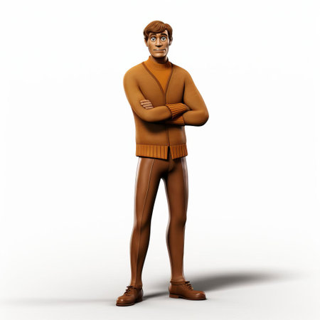 scooby doo, the beloved cartoon character, is depicted in a stunning 3d illustration, showcasing his full body on a pristine white isolated background, perfect for graphic designs, digital art, and nostalgic fans of the classic cartoon series, evoking feelings of mystery and adventure. ai generatedの素材