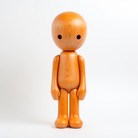 the handmade wooden orange, meticulously crafted to perfection, sits proudly on a pristine white background, showcasing its vibrant color and intricate details, evoking a sense of rustic charm and warmth, perfect for home decor, kitchen accessories, or still-life photography enthusiasts. ai generatedの素材