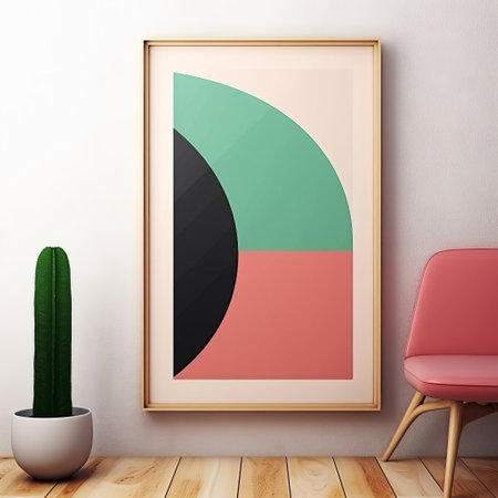the vibrant poster showcases a stunning minimalist and abstract design, beautifully incorporating the colors of pakistan, including the dominant green and white hues, perfectly capturing the essence of the country's spirit and cultural heritage in a modern and artistic way. ai generatedの素材