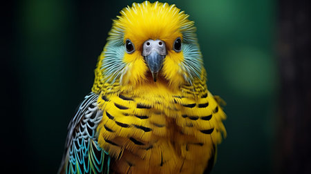 the harpy eagle, a majestic budgerigar of the species harpia harpyja, perches regally in its enclosure at a brazilian zoo, its piercing eyes scanning the surroundings, its feathers a mesmerizing blend of gray, white, and brown, a true marvel of brazilian wildlife and avian beauty. ai generatedの素材