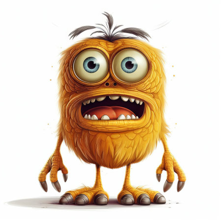 the cyclops monster, a mythical creature from ancient greek mythology, is depicted in this high-quality image, showcasing its full body on a pristine white isolated background, highlighting its grotesque features, including a single eye in the center of its forehead, sharp teeth, and muscular limbs. ai generatedの素材