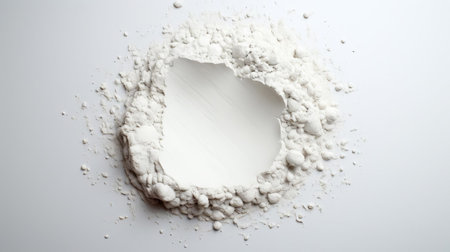 this photo showcases a pristine and minimalist plaster design, offering a simple yet refined aesthetic. the image is perfect for those seeking clean and uncluttered visuals, making it an excellent addition to any photostock collection. the versatile nature of the plaster material ensures that it can complement a wide range of interior design styles. ai generatedの素材