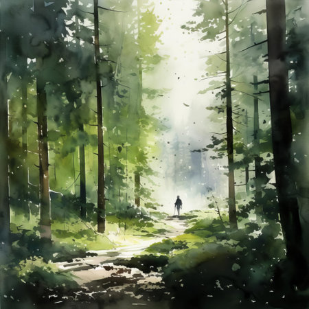 discover a stunning flat watercolor forest drawing by renowned artist thomas schaller. this piece showcases schaller's mastery of the watercolor medium, with its delicate balance of color and texture. the forest scene invites the viewer to explore its depths, with intricate details in the trees and foliage. perfect for nature lovers and art enthusiasts, this drawing is a true masterpiece of contemporary watercolor art. aiの素材
