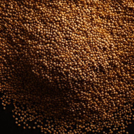 quinoa seeds are showcased in this high-quality image, featuring a close-up top view on a clean white background, highlighting the nutritious and protein-rich properties of this popular superfood, often used in healthy recipes and vegan diets. ai generatedの素材