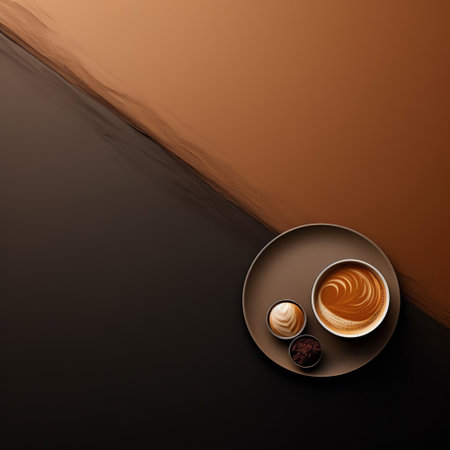 the bistre background, a subtle and sophisticated setting, features warm, earthy tones reminiscent of a traditional bistre, evoking feelings of comfort and coziness, perfect for rustic, vintage, or retro-themed designs, photography, and digital art, with its muted, natural hues of brown, beige, and taupe. ai generatedの素材