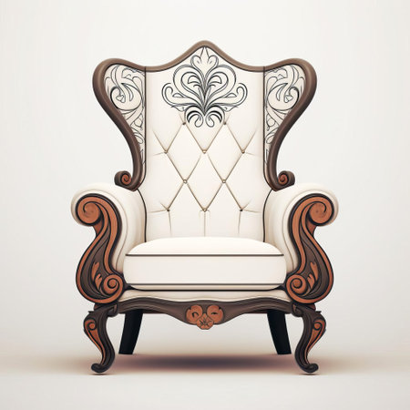 the upholstered design illustration stands out against a crisp white background, showcasing a sleek and modern aesthetic, perfect for interior design inspiration, home decor ideas, and furniture enthusiasts, highlighting the beauty of minimalist design elements and clean lines. ai generatedの素材