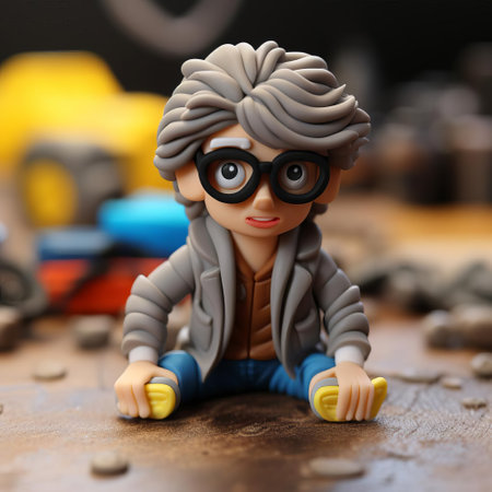 the delorean time machine, meticulously crafted from play-doh, takes center stage in this vibrant, cinematic-inspired image, evoking a sense of nostalgia and wonder, perfect for kids and fans of the iconic back to the future trilogy, set against a clean, isolated background, capturing the essence of doc brown's ingenious invention. ai generatedの素材