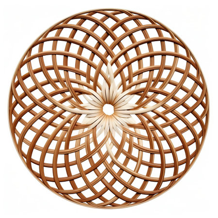 rattan design beautifully illustrated on a simple white background, showcasing the intricate weaving patterns and natural textures of this popular furniture material, perfect for home decor inspiration, interior design ideas, and tropical vibes enthusiasts. ai generatedの素材