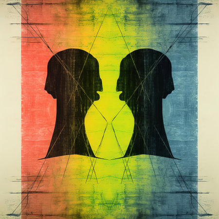 this contemporary art piece, crafted by renowned artists alanis morissette, showcases a mesmerizing blend of modern art and nordic graphic design, featuring a unique x-ray effect, intricate detailed drawings, and distressed design elements reminiscent of classic etching art, all set against a backdrop of bold, vibrant colours. ai generatedの素材