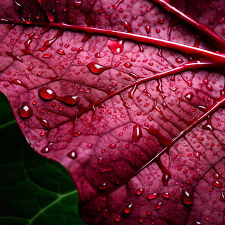 the caladium leaf, showcased in stunning ultra-high definition, reveals its intricate organic contours in this mesmerizing close-up image, evoking a sense of tactile connection to nature, perfect for national geographic-inspired environmentalism enthusiasts. ai generatedの素材