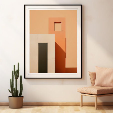 the sudan-inspired poster features a stunning minimalist and abstract design, beautifully blending the vibrant colors of sudan, including warm hues of golden yellow, deep blues, and earthy tones, creating a visually striking and culturally rich visual experience that celebrates the beauty of african art and design. ai generatedの素材