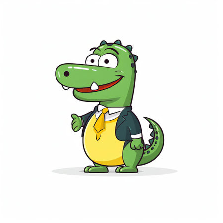 this adorable minimalist crocodile emoji, set against a crisp white background, showcases a stylized reptile design, perfect for digital communication, social media, and online messaging, adding a touch of fun and whimsy to any conversation, with its simple yet expressive features. ai generatedの素材