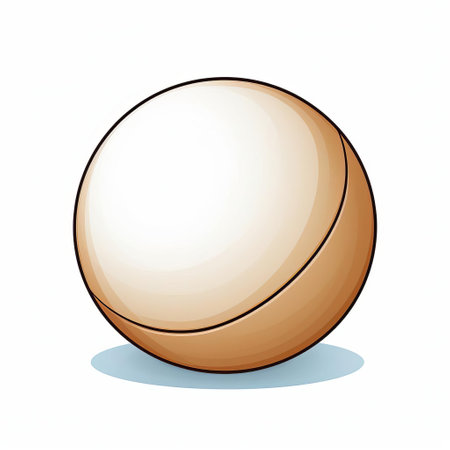 the ball, a vibrant and colorful sphere, takes center stage on a pristine white background in this playful vector cartoon illustration, perfect for sports, recreation, and leisure-themed designs, evoking feelings of fun, energy, and movement. ai generatedの素材