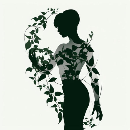 the ivy character, depicted in a simple line art vector image, showcases a full-body illustration of the iconic fighter from the soulcalibur series, featuring her signature short hair and intricate costume details, perfect for fans of the popular video game franchise. ai generatedの素材