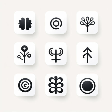 the icon, set against a crisp white background, showcases a stunning pattern design that exudes minimalistic elegance, perfect for modern graphic designs, logos, and branding materials, evoking a sense of simplicity, sophistication, and visual harmony. ai generatedの素材