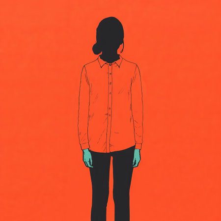 the woman in this stunning minimal screenprint illustration stands confidently, showcasing a beautiful fusion of simplicity and elegance, rendered in a vibrant risograph print that highlights her full body, perfect for art enthusiasts and collectors of contemporary female figurative art. ai generatedの素材